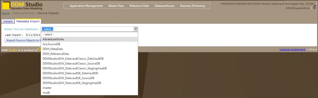 Data Vault DDM Studio